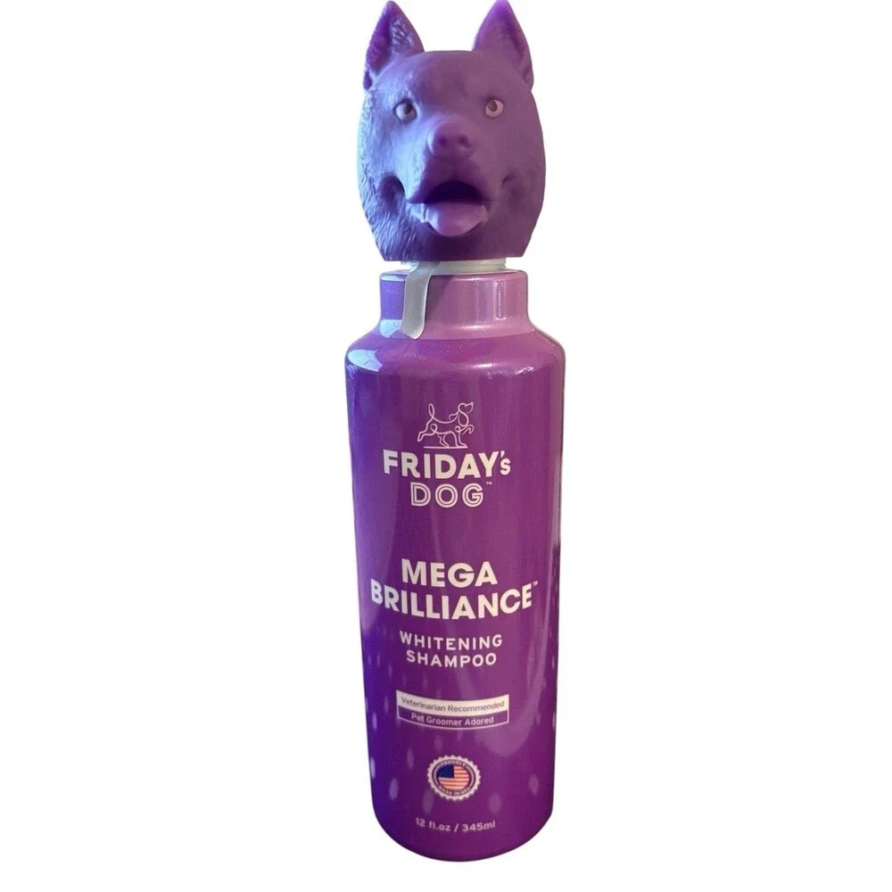 Friday’s Dog Mega Brilliance Whitening Shampoo Made In The USA 12 fl.oz